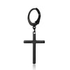 Black cross 4# earring single