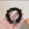 1# [black] rhinestone ball sausage circle
