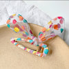 Polka point hair clip [white]