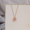 M1350【pink planet necklace】