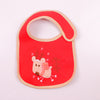 Christmas deer on red background