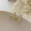 Exquisite and small heart stud earrings