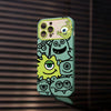 Light cyan-graffiti big eyed monster / iphone 14