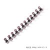 4#【pink】-rhinestone flower clips 12 packs