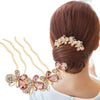 Butterfly comb champagne