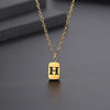 H-gold-necklace length 45cm