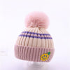 Pink - [smiley knitting] plus velvet / 6-36 months [elastic]