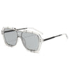 Transparent gray semi-metal frame/light gray sheet