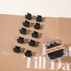 Bear style grabber black 10 square boxes