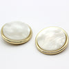 1# [thin edge gold imitation shellfish white] / 24l=15.0 mm