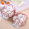 #d milky white edge wine red / 1-3