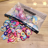 Children's hair accessories flower rubber band does not hurt the hair head rope baby's hair ring is elastic and easy to tie hair girls small pull hair rope