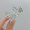 Cat rhinestone silver