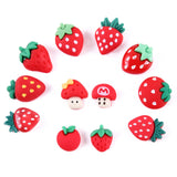 Cartoon children's button baby strawberry cute clothes button sweater cardigan coat fruit resin button accessories