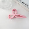 Frosted bow-pink / plastic/resin