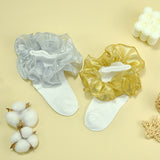 Girls cotton socks classic gold and silver lace socks two-color children's short tube socks sweat-absorbing breathable soft baby socks
