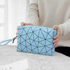 Blue-diamond cosmetic bag
