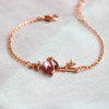 M1354【pink key bracelet】