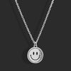 Rotating smiley face - cross chain
