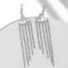 Half circle tassel silver