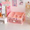 12#10#pink two-layer rabbit handle (send stickers)