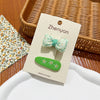 Embroidered bow tie + water drop embroidery