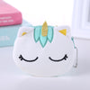 Plush coin purse - unicorn [cyan]
