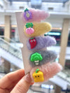 9#vegetable plush hairpin-5pcs