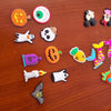 6 halloween models with cardboard