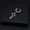 Steel color no ear hole 4*9 ear clip