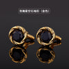 Vast starry sky stone cufflinks (gold) / default