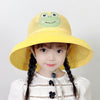 Cartoon big brim yellow / 3-8 years old (hat circumference 50-54cm) + windproof rope