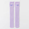 Purple heart / one size [sock length about 45 cm]