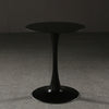 Black glass table / φ60*72cm
