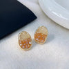 Amber [925 silver needle]