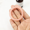 Thin transparent frosted telephone cord - orange