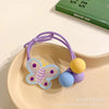 Purple butterfly hair tie