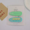17-a63 green flower letter 2pcs/card / factory direct sales