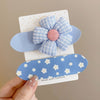 6# blue plaid flower two-piece set