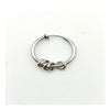18# ear clip with ring steel color