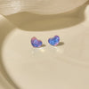 Blue shimmering heart