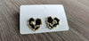 Heart-shaped black plate (optimistic about the real thing before placing an order)