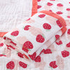 Broadside - big strawberry / 110*110cm