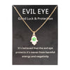 Green eye gold chain