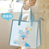 Thickened horizontal shoulder bag - fluid bear