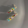 Colorful bead earrings
