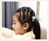New children's colored beads cartoon hair ring baby hair rope little girl ponytail rubber band color head rope hair accessories