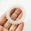 Frosted transparent telephone cord-white