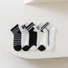 Black and white pm mesh crew socks / s (1-3 years old) recommended foot length 13-15cm