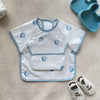 【short sleeve】blue and green dinosaur overcoat 공룡 / s code [6 months-18 months]